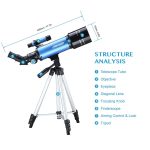 Astronomical Telescope for Kids and Beginners | Refracting Telescope with Tripod - Image 5